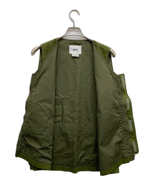 WTAPS（ダブルタップス）WTAPS (ダブルタップス) ロゴデザインベスト オリーブ サイズ:02の古着・服飾アイテム