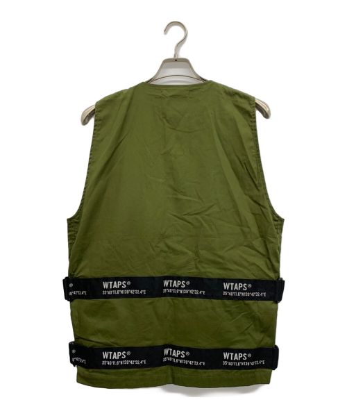 WTAPS（ダブルタップス）WTAPS (ダブルタップス) ロゴデザインベスト オリーブ サイズ:02の古着・服飾アイテム