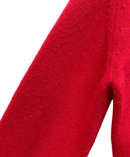 CHANEL（シャネル）CHANEL (シャネル) カシミヤニットワンピース レッド×ブラック サイズ:40の古着・服飾アイテム