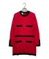 CHANEL（シャネル）の古着「カシミヤニットワンピース」｜レッド×ブラック