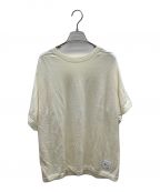 NATURAL WORKSナチュラル ワークス）の古着「ホールガーメントハーフスリーブニット」｜オフホワイト