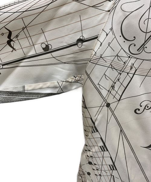 HERMES（エルメス）HERMES (エルメス) シルクバンドカラーシャツ アイボリー サイズ:38の古着・服飾アイテム