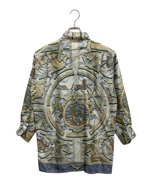 HERMES（エルメス）HERMES (エルメス) 総柄シルクシャツ マルチカラー サイズ:Mの古着・服飾アイテム