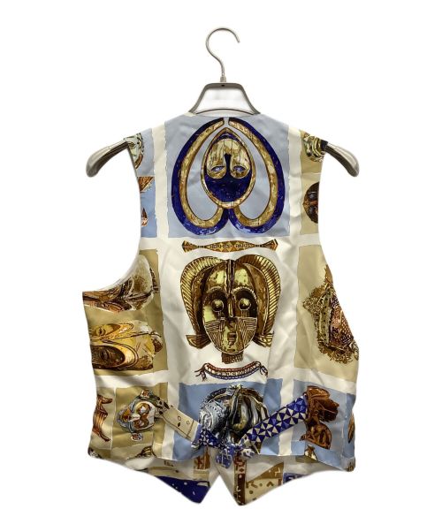 HERMES（エルメス）HERMES (エルメス) 総柄シルクジレ マルチカラー サイズ:46の古着・服飾アイテム