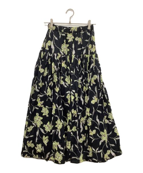 MARIHA（マリハ）MARIHA (マリハ) 花の香りスカート ブラック×イエロー サイズ:36の古着・服飾アイテム