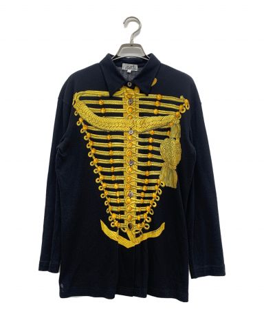 【美品】エルメス 長袖 カットソー ナポレオン ゴールド ブラック S 1037385099786045_01_6349.jpeg