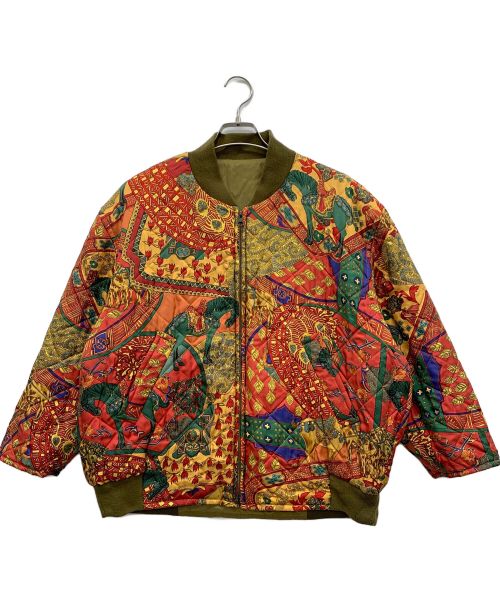 HERMES（エルメス）HERMES (エルメス) リバーシブルブルゾン レッド サイズ:XLの古着・服飾アイテム