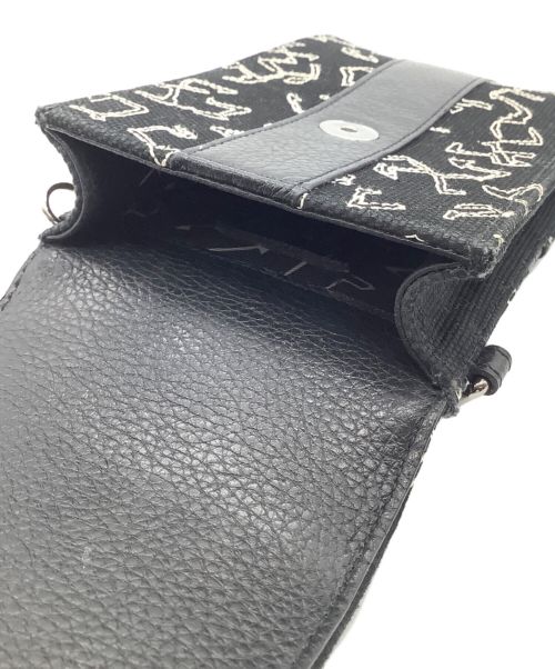 JIMMY CHOO（ジミーチュウ）JIMMY CHOO (ジミーチュウ) エリックヘイズ フォンホルダー ブラックの古着・服飾アイテム