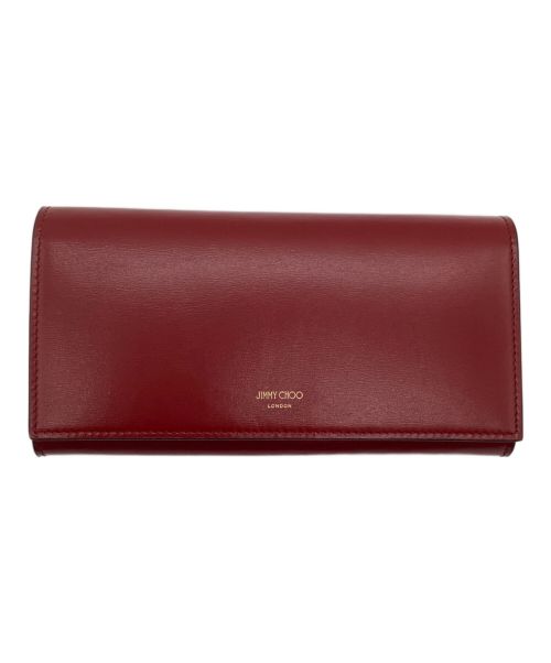 JIMMY CHOO（ジミーチュウ）JIMMY CHOO (ジミーチュウ) 長財布 レッドの古着・服飾アイテム