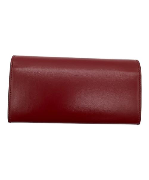 JIMMY CHOO（ジミーチュウ）JIMMY CHOO (ジミーチュウ) 長財布 レッドの古着・服飾アイテム