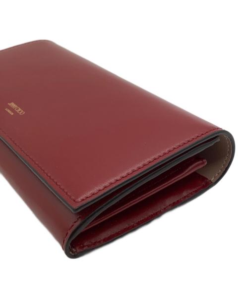 JIMMY CHOO（ジミーチュウ）JIMMY CHOO (ジミーチュウ) 長財布 レッドの古着・服飾アイテム