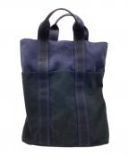 HERMESエルメス）の古着「トートバッグ」｜ブラック×ネイビー
