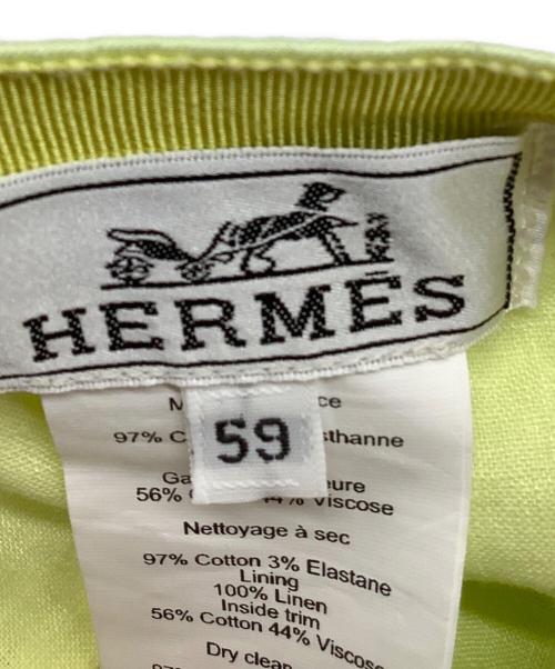 HERMES（エルメス）HERMES (エルメス) キャスケットネヴァダ・ルック・アット・ミ ライトグリーン サイズ:59の古着・服飾アイテム