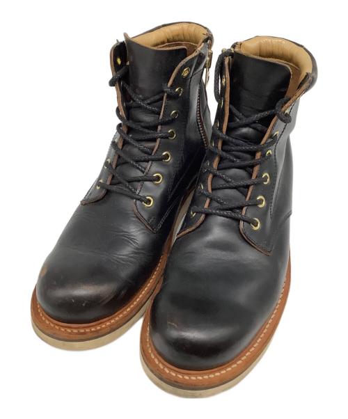 SLOW WEAR LION（スローウェアライオン）SLOW WEAR LION (スローウェアライオン) クロムエクセルレザープレーンMIDブーツ ブラック サイズ:26cmの古着・服飾アイテム