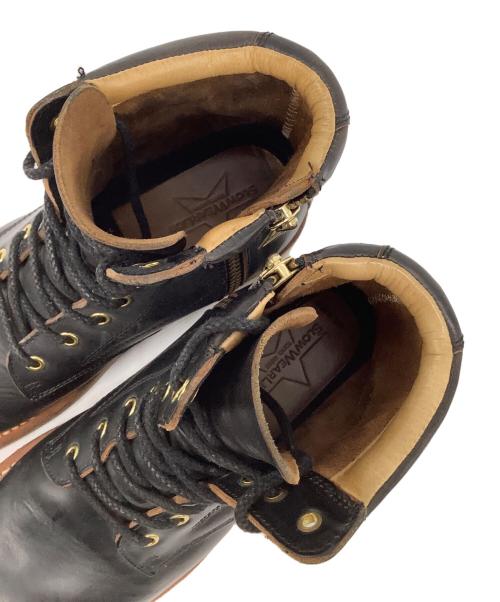 SLOW WEAR LION（スローウェアライオン）SLOW WEAR LION (スローウェアライオン) クロムエクセルレザープレーンMIDブーツ ブラック サイズ:26cmの古着・服飾アイテム