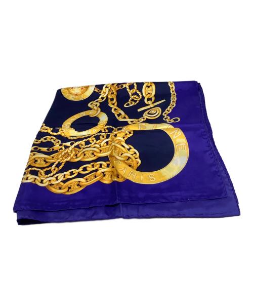 CELINE（セリーヌ）CELINE (セリーヌ) ジュエリーモチーフ ゴールド×ブルーの古着・服飾アイテム