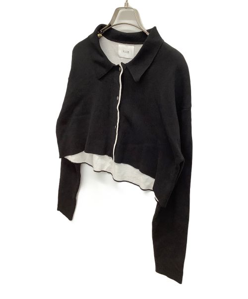 ELLIE（エリー）ELLIE (エリー) クロップドニット ブラック サイズ:Fの古着・服飾アイテム