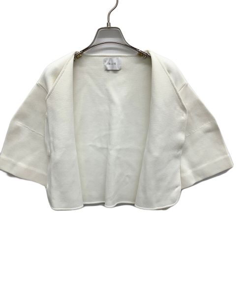 ELLIE（エリー）ELLIE (エリー) ハートボタンカーディガン ホワイト サイズ:Fの古着・服飾アイテム