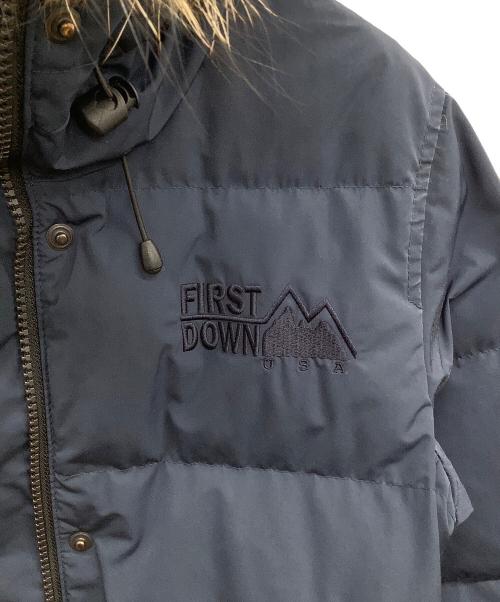 FIRST DOWN（ファーストダウン）FIRST DOWN (ファーストダウン) URBAN LONG DOWN ネイビー サイズ:Sの古着・服飾アイテム