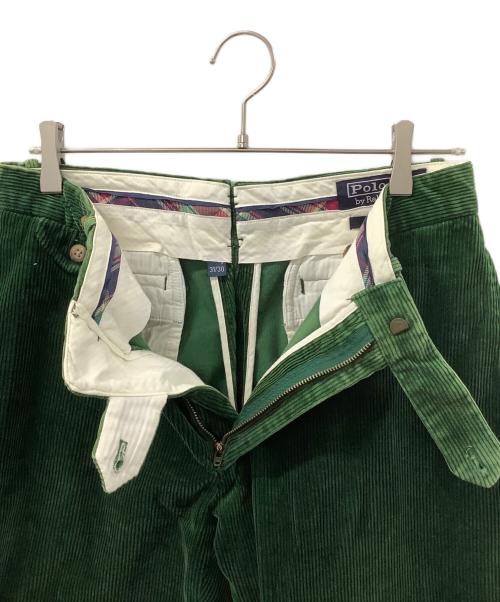 POLO RALPH LAUREN（ポロ・ラルフローレン）POLO RALPH LAUREN (ポロ・ラルフローレン) コーデュロイパンツ グリーン サイズ:78.5cm(W31)の古着・服飾アイテム
