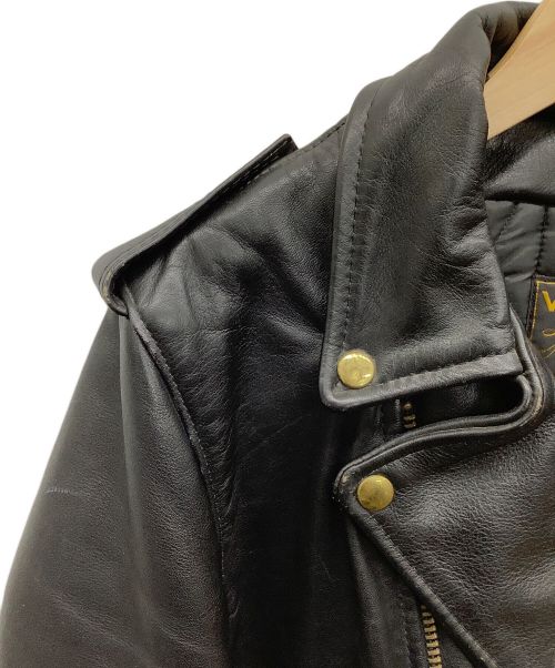 VANSON（バンソン）VANSON (バンソン) ライダースジャケット ブラック サイズ:34の古着・服飾アイテム