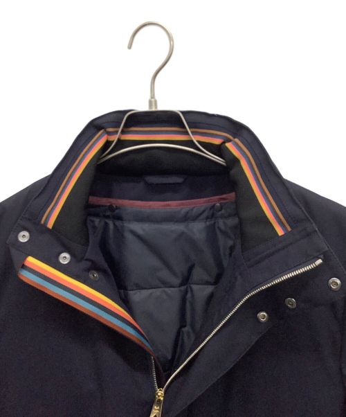 PAUL SMITH（ポールスミス）PAUL SMITH (ポールスミス) スタンドカラーコート ネイビー サイズ:Lの古着・服飾アイテム