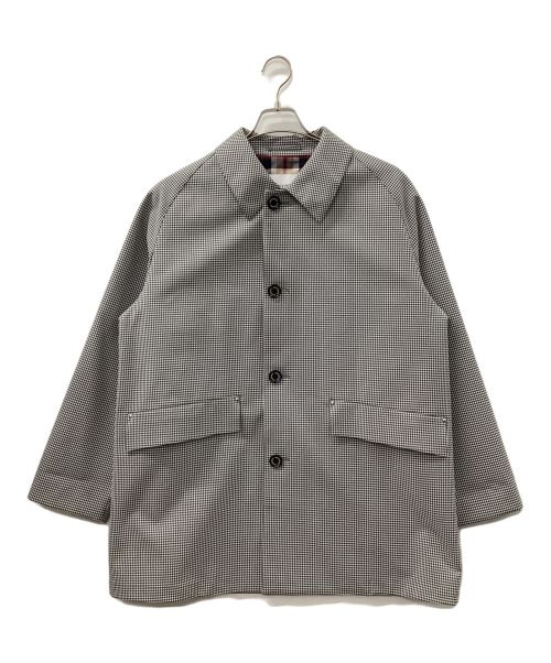 MACKINTOSH PHILOSOPHY（マッキントッシュ フィロソフィー）MACKINTOSH PHILOSOPHY (マッキントッシュフィロソフィー) コート ブラック×ホワイト サイズ:38の古着・服飾アイテム