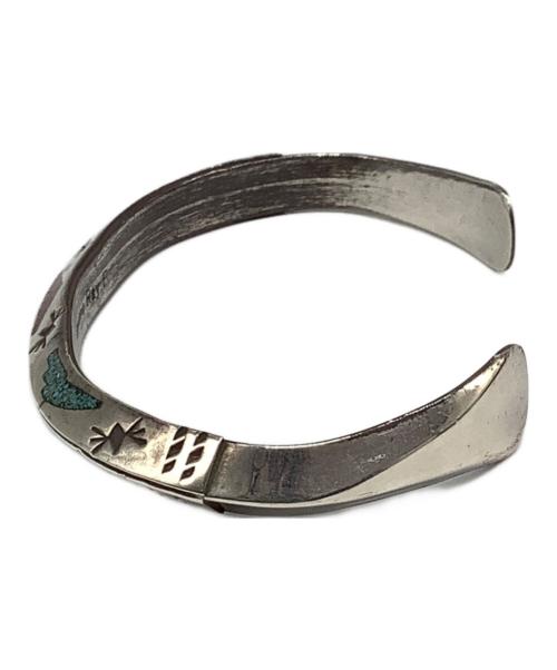 インディアンジュエリー（インディアンジュエリー）インディアンジュエリー (インディアンジュエリー) ナバホ族 (ナバホゾク) シルバーバングルの古着・服飾アイテム