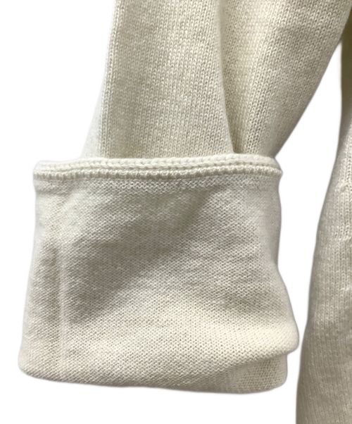 HERMES（エルメス）HERMES (エルメス) カーディガン ベージュ×ライトブルー サイズ:MEの古着・服飾アイテム