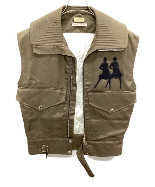 STEFAN COOKE（ステファンクック）STEFAN COOKE (ステファンクック) ナイロンベスト カーキ サイズ:Mの古着・服飾アイテム