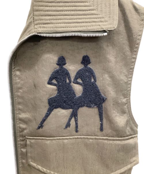 STEFAN COOKE（ステファンクック）STEFAN COOKE (ステファンクック) ナイロンベスト カーキ サイズ:Mの古着・服飾アイテム