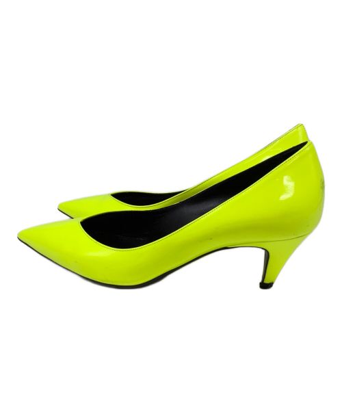 SAINTLAURENT JEANS（サンローラン ジーンズ）SAINTLAURENT JEANS (サンローラン ジーンズ) パンプス ライトグリーン サイズ:23.5の古着・服飾アイテム