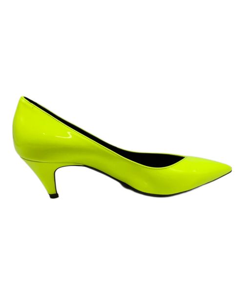 SAINTLAURENT JEANS（サンローラン ジーンズ）SAINTLAURENT JEANS (サンローラン ジーンズ) パンプス ライトグリーン サイズ:23.5の古着・服飾アイテム