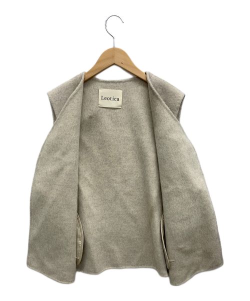 Leotica（レオティカ）Leotica (レオティカ) ベスト付きチェスターコート アイボリー サイズ:Fの古着・服飾アイテム