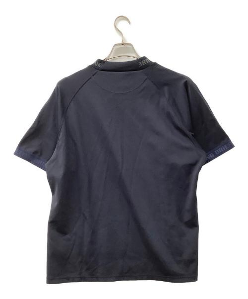 BRIEFING（ブリーフィング）BRIEFING (ブリーフィング) LOGO RIB MOCK NECK RELAXED FIT ネイビー サイズ:Lの古着・服飾アイテム