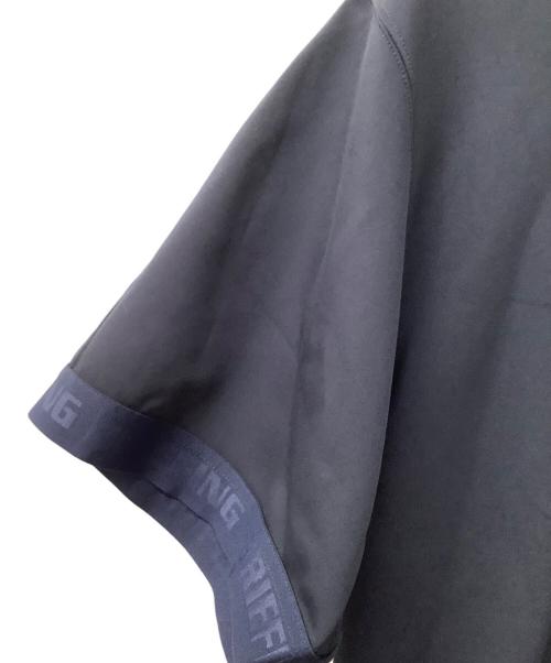 BRIEFING（ブリーフィング）BRIEFING (ブリーフィング) LOGO RIB MOCK NECK RELAXED FIT ネイビー サイズ:Lの古着・服飾アイテム