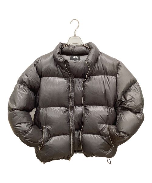 stussy（ステューシー）stussy (ステューシー) DOWN PUFFER PARACHUTE RIPSTOPダウンジャケット ブラック サイズ:Lの古着・服飾アイテム