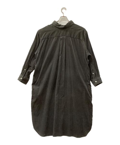 Gymphlex（ジムフレックス）Gymphlex (ジムフレックス) オーバーサイズコーデュロイシャツワンピース ブラック サイズ:12の古着・服飾アイテム