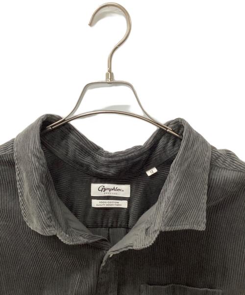 Gymphlex（ジムフレックス）Gymphlex (ジムフレックス) オーバーサイズコーデュロイシャツワンピース ブラック サイズ:12の古着・服飾アイテム