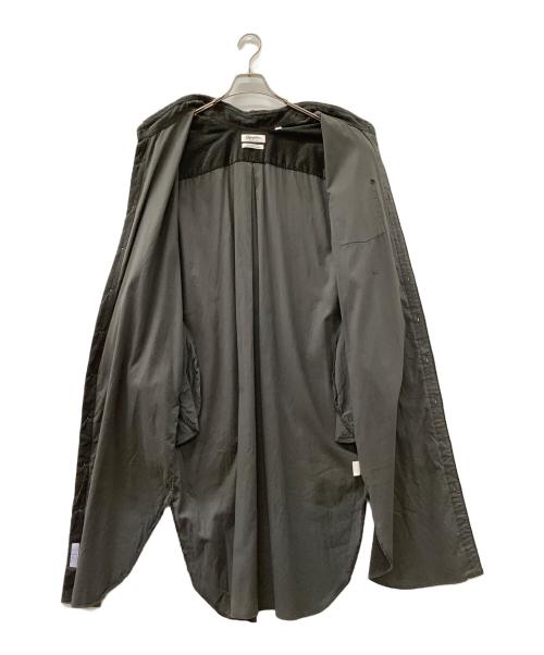 Gymphlex（ジムフレックス）Gymphlex (ジムフレックス) オーバーサイズコーデュロイシャツワンピース ブラック サイズ:12の古着・服飾アイテム