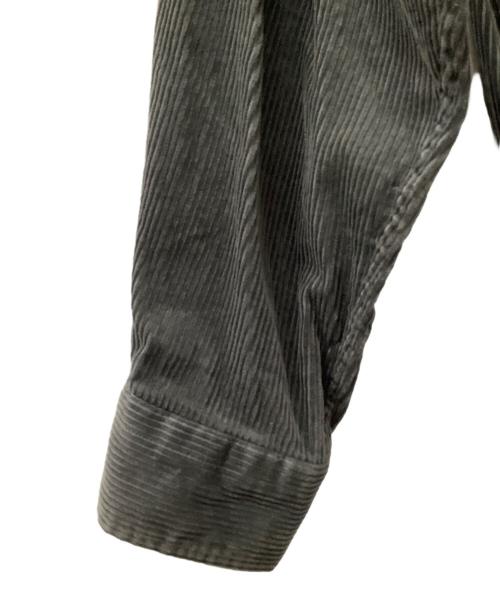 Gymphlex（ジムフレックス）Gymphlex (ジムフレックス) オーバーサイズコーデュロイシャツワンピース ブラック サイズ:12の古着・服飾アイテム