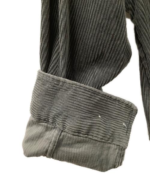 Gymphlex（ジムフレックス）Gymphlex (ジムフレックス) オーバーサイズコーデュロイシャツワンピース ブラック サイズ:12の古着・服飾アイテム