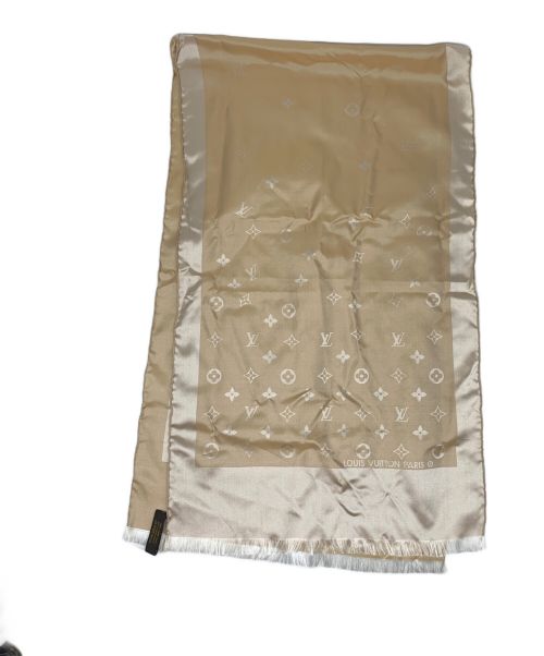 LOUIS VUITTON（ルイ ヴィトン）LOUIS VUITTON (ルイ ヴィトン) シルクスカーフ ベージュの古着・服飾アイテム