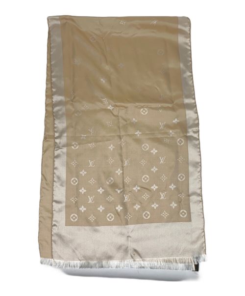 LOUIS VUITTON（ルイ ヴィトン）LOUIS VUITTON (ルイ ヴィトン) シルクスカーフ ベージュの古着・服飾アイテム