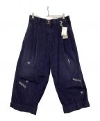 kolor/BEACONカラービーコン）の古着「コーデュロイパンツ」｜ネイビー