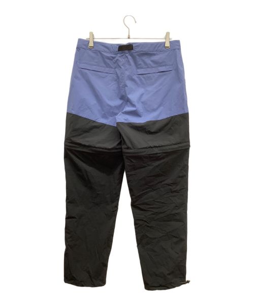 K-WAY（ケイウェイ）K-WAY (ケイウェイ) WIND AND SEA (ウィンド アンド シー) コンバーチブルパンツ ブルー×ブラック サイズ:Lの古着・服飾アイテム
