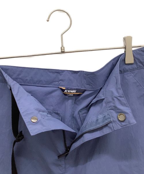 K-WAY（ケイウェイ）K-WAY (ケイウェイ) WIND AND SEA (ウィンド アンド シー) コンバーチブルパンツ ブルー×ブラック サイズ:Lの古着・服飾アイテム
