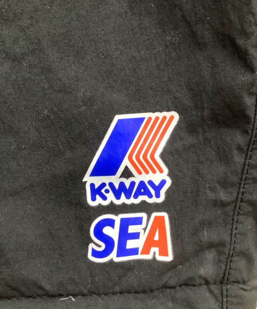 K-WAY（ケイウェイ）K-WAY (ケイウェイ) WIND AND SEA (ウィンド アンド シー) コンバーチブルパンツ ブルー×ブラック サイズ:Lの古着・服飾アイテム