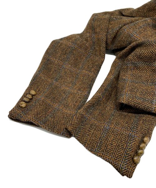 Harris Tweed（ハリスツイード）Harris Tweed (ハリスツイード) MARIO BARUTTI 3Bウールテーラードジャケット ブラウン サイズ:不明の古着・服飾アイテム