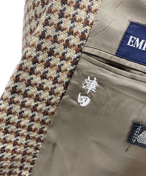 EMPORIO ARMANI（エンポリオアルマーニ）EMPORIO ARMANI (エンポリオアルマーニ) 2Bウールテーラードジャケット ブラウン サイズ:２Bの古着・服飾アイテム